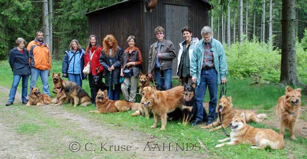 Teilnehmer 2008 mit Hund 